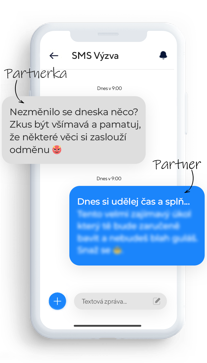 SMS hra/výzva pro partnery